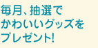 �����A���I�ł��킢���O�b�Y���v���[���g�I