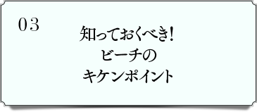 知っておくべき!ビーチのキケンポイント