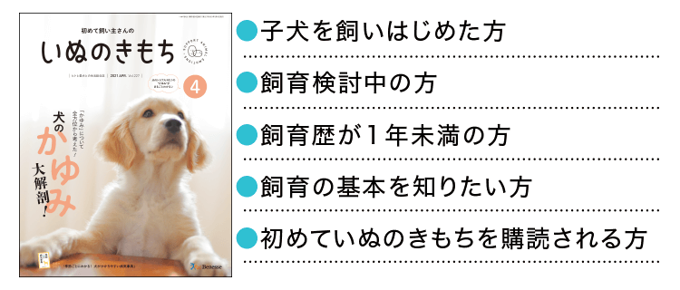 雑誌 いぬのきもち 犬のしつけ 飼い方 子犬の育て方なら