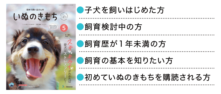 雑誌 いぬのきもち 犬のしつけ 飼い方 子犬の育て方なら