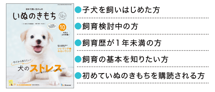 雑誌 いぬのきもち 犬のしつけ 飼い方 子犬の育て方なら