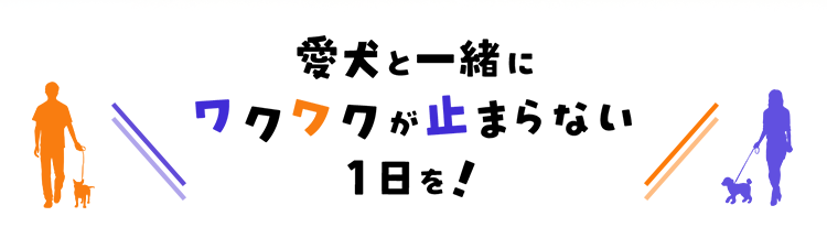 愛犬と一緒にワクワクが止まらない1日を