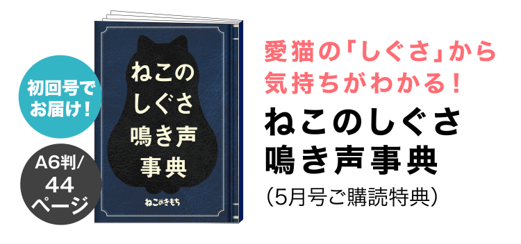 愛猫の「しぐさ」から気持ちがわかる!≪ねこのしぐさ鳴き声事典≫
