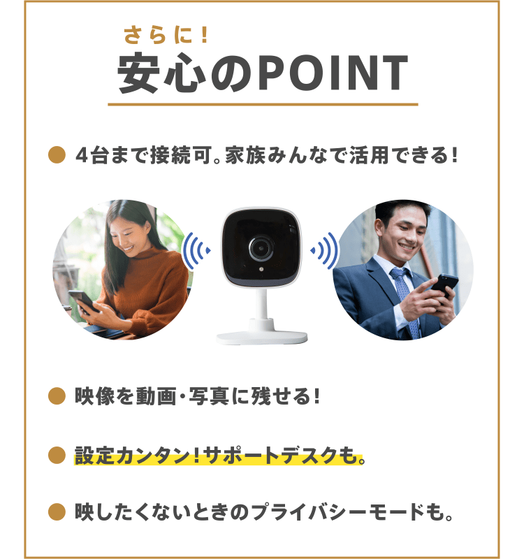 さらに！安心のPOINT