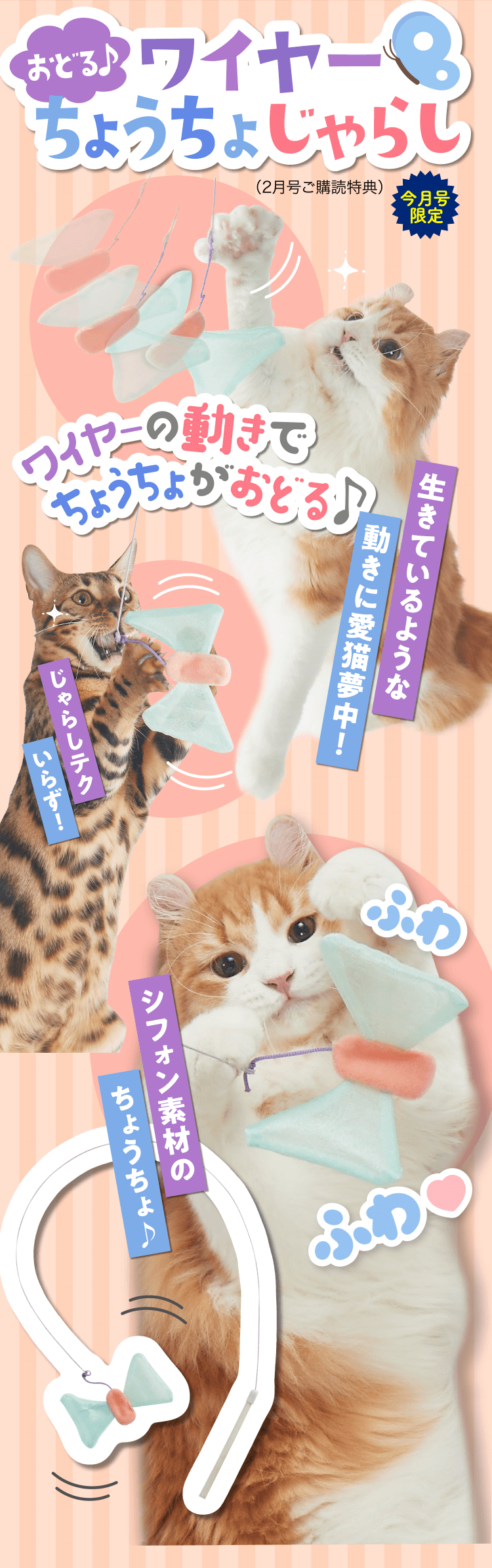 おどる♪ワイヤーちょうちょじゃらし