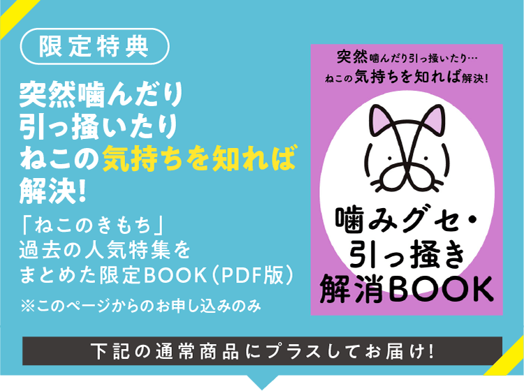 【限定特典】突然噛んだり引っ掻いたりねこの気持ちを知れば解決！「ねこのきもち」過去の人気特集をまとめた限定BOOK（PDF版）