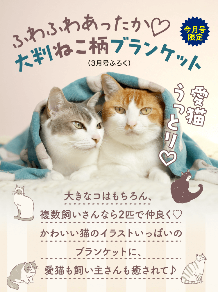 特典・ふろくのご紹介| 愛猫の健康・育て方がわかる雑誌「ねこのきもち