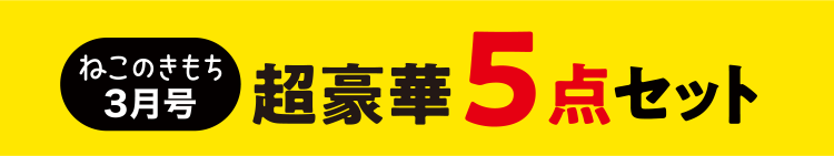 ねこのきもち3月号　超豪華5点セット