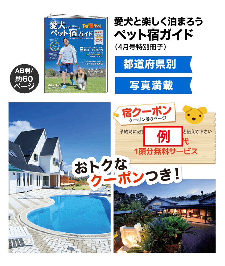 愛犬と楽しく泊まろう ペット宿ガイド