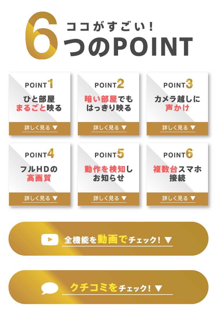 ココがすごい！6つのPOINT