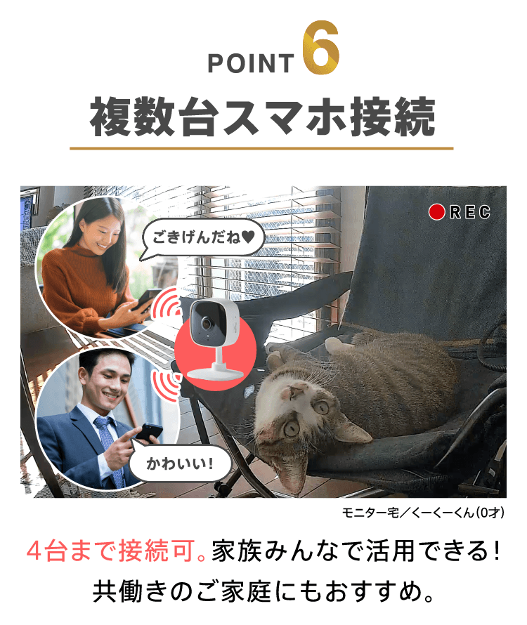 POINT6　複数台スマホ接続