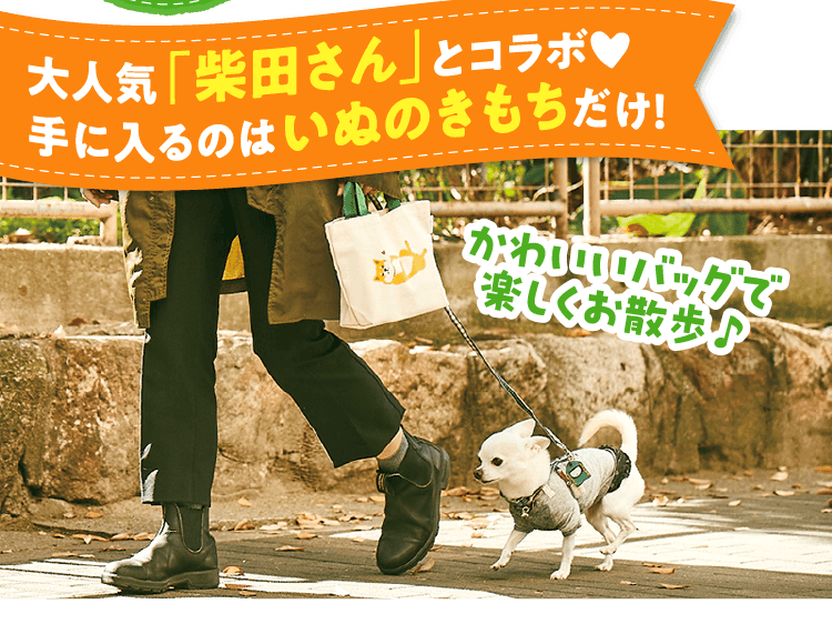 大人気「柴田さん」とコラボ！手に入るのはいぬのきもちだけ！