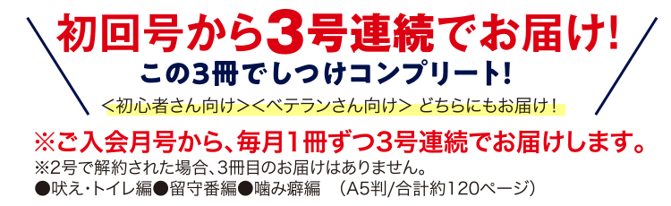 \初回号で一緒にお届け!/