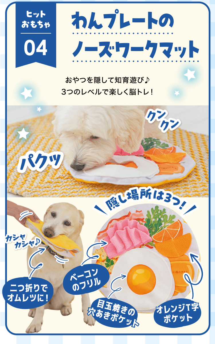 04わんプレートのノーズワークマット