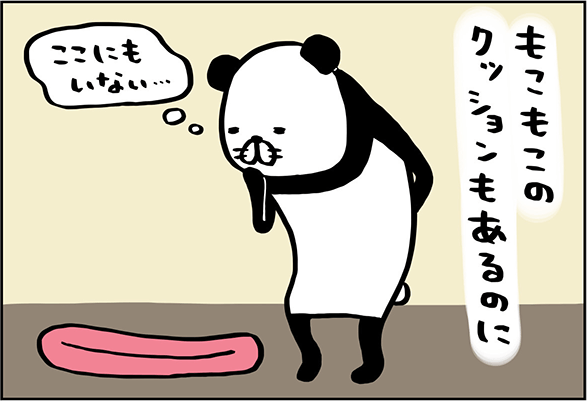 もこもこのクッションもあるのに