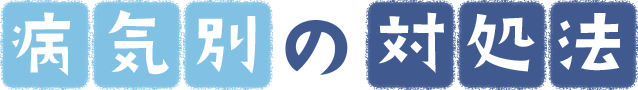 病気別の対処法